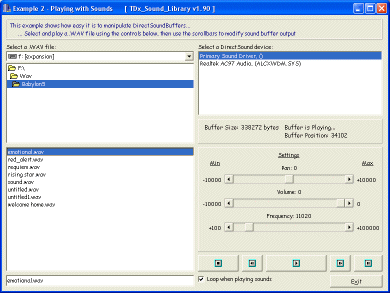 TDx_Sound_Library - Example #2