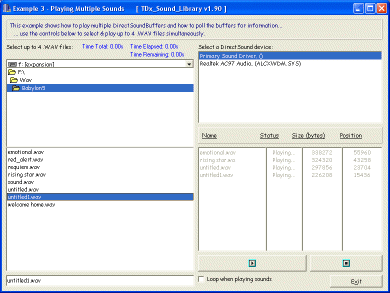TDx_Sound_Library - Example #3
