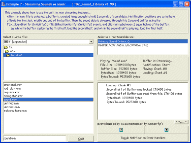 TDx_Sound_Library - Example #7